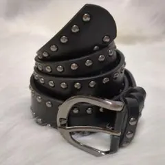 スタッズベルト　ブラック アメカジ　男女兼用