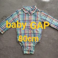 babyGAP チェック柄ロンパース 80cm