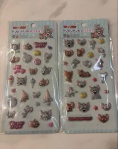 トムとジェリー ぷくぷくシール 2枚セット