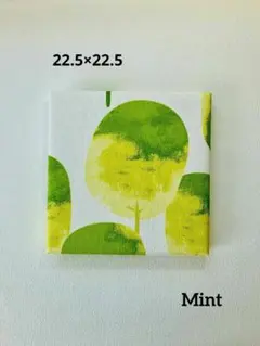 【No.27】緑と白のファブリックパネル