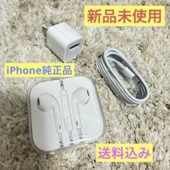 【新品未使用】iPhone純正付属品イヤホン充電器ライトニングケーブル