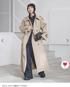 【美品】ページボーイ　トレンチコート（ベージュ）のサムネイル