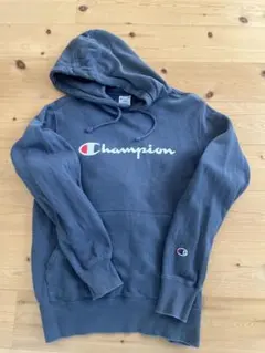 Champion チャンピオン ネイビー フード付きパーカー Lサイズ
