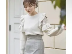 アイボリー ニット