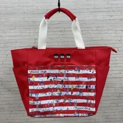 Picone Club 赤 ストライプ トートバッグ