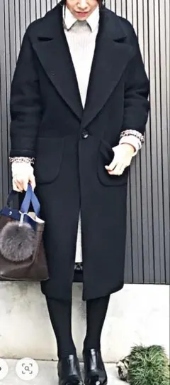 The Virgnia ザヴァージニア ノーカラー　ウールコート42,900円 The Virgnia（ザ ヴァージニア）の「ロングリバーガウンコート