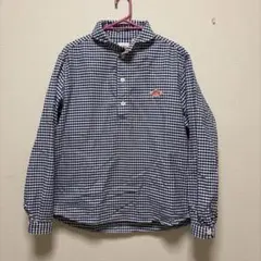 美品DANTON バンドカラーシャツ ギンガムチェック 長袖 36 - メルカリ