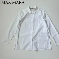 美品　S MAX MARA エスマックスマーラ シャツ　ホワイト　ハリ感のサムネイル