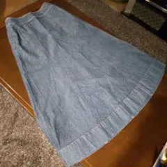 再値下げ未使用GLOBAL WORKデニムスカートLサイズ