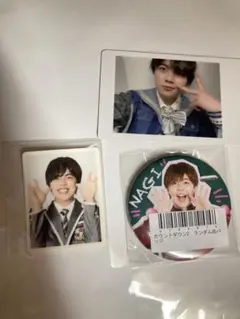 パンダドラゴン なぎ ハピカ 缶バッジ 証明写真風ステッカー まとめ売り