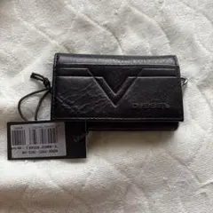 DIESEL ブラック レザー カードケース