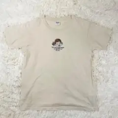 ぺこちゃん　刺繍 ベージュ Tシャツ Mサイズ