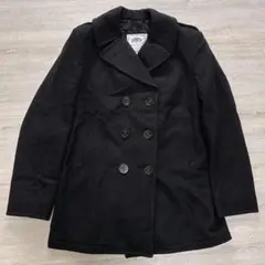 米軍実物 DSCP ウール ピーコート ブラック 10L 厚手