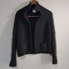 CHANEL　長袖　カーディガン　モヘア　ブラックのサムネイル