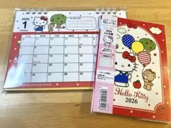2026年 ハローキティ サンリオ ダイアリー スケジュール帳 手帳、カレンダー