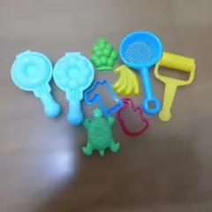 粘土遊び、砂遊び、 おままごと 型 道具セット