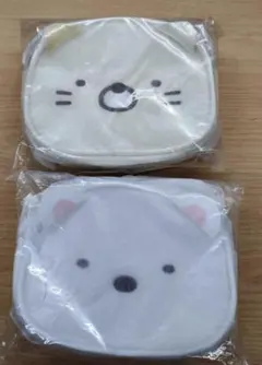 新品　すみっコぐらし ネコ　クマ　ポシェット 　2個セット