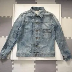 BACK NUMBER デニムジャケット L ライトオン 脱色加工 色むらあり