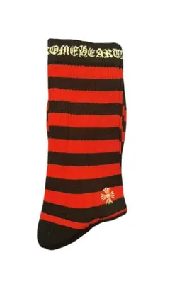 chrome hearts ソックス ストライプ柄 グレー - メルカリ