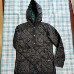 LAVENHAM フード付き ブラック キルティングジャケット