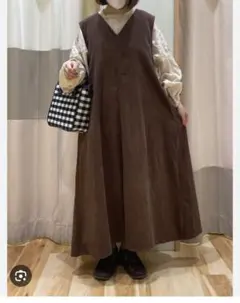 サマンサモスモス　ジャンパースカート　コーデュロイ