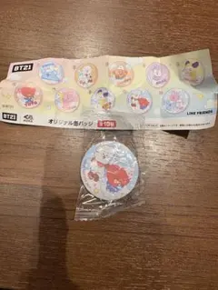 ビッくらポン BT21オリジナル缶バッジ TATA RJ 1個 くら寿司 BTS