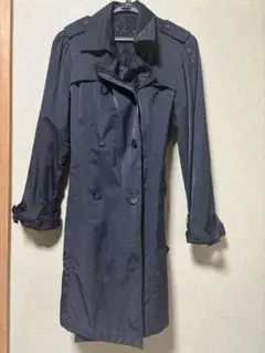 レディース　トレンチコート　黒　ブラック　11号