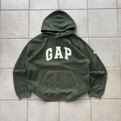 00s 90s OLD GAP フリース フリースパーカー 紺タグ グリーン