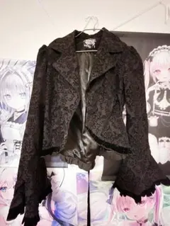 Angelic Pretty天使の羽刺繍 ライダースジャケット 黒 - メルカリ