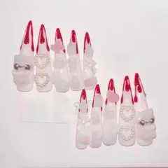 ♡ネイルチップ♡ 地雷系　量産型　平成女児　血みどろ