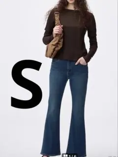 GU スリムフレアジーンズ(丈標準74.0～78.0cm) 裾上げなし　今期