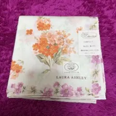 《未使用品》LAURA ASHLAY★大判ハンカチーフ オレンジ