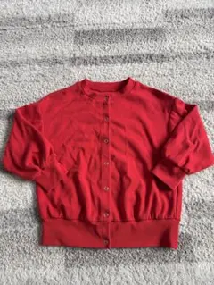 GU レッド カーディガン 110