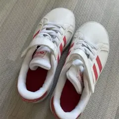 adidas ホワイト/オレンジ　スニーカー