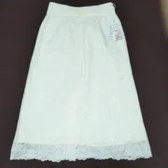 【新品】スーパービューティー★お花レース地スカート★40