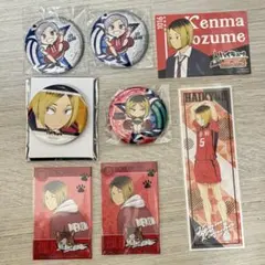 【孤爪研磨・灰羽リエーフ】ハイキュー　缶バッジ　ステッカー