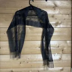 黒レースフリンジストール