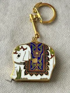 ゾウのキーホルダー巻き尺付き