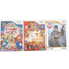 Wii ソフト3本セット バイオ4 マリオ いただきストリート 動作確認済
