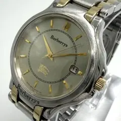 【稼動】 BURBERRY 腕時計 ゴールド グレー文字盤 ホースロゴ クォーツのサムネイル