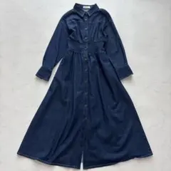 dazzlin ワンピース デニムロング ストレッチ F相当（C44）