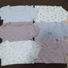 インナー　110cm 肌着 6枚セット さくらんぼ　ねこ　リボン