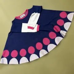 ami amie ドット柄 長袖ワンピース/85〜100のサムネイル