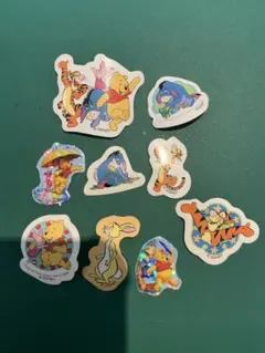 平成レトロ　プーさん　ディズニー　シール