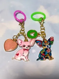 ワンコのアンブレラマーカー2個セット（チャーム）