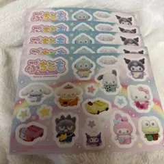 サンリオ ぷちとも ステッカーシート5枚セット