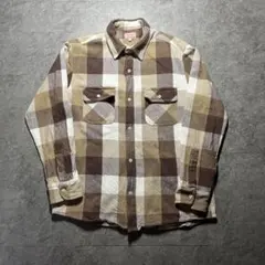 美品 BIG MIKE 格子花紋法蘭絨襯衫 L 免運