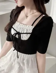 SHEIN トップス 黒 Ｌサイズのサムネイル