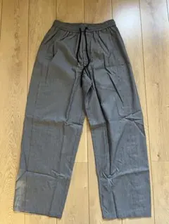 Marswort グレー イージーパンツ ストレートカット