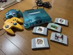 Nintendo64 クリアブルー ソフト・コントローラーセット